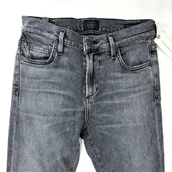 Citizens of Humanity Rocket Ankle Skinny Jeans Dark Gray Size 25 NWT $119 - Picture 2 of 10